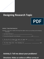 Designing Research Topic