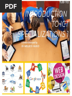 Module in Introduction to ICT Specializations 1