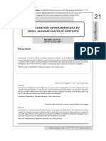 La Integracion de AL en Crisis Algunas Claves