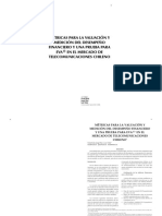 Métricas para La Valuación Y Medición Del Desempeño Financiero Y Una Prueba para EVA en El Mercado de Telecomunicaciones Chileno