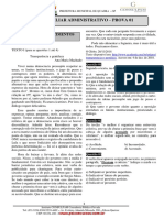 Auxiliar administrativo - prova de conhecimentos gerais