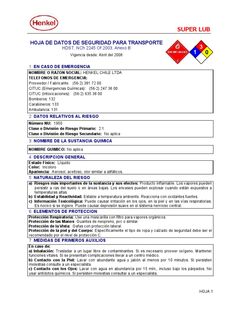 Super Lub Loctite PDF Agua Residuos