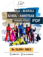 Shimla - Manali Kasol - Amritsar Adventure