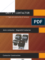 Unit 2: Contactor: 2.1 Types and Construction of Contactor