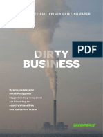 Dirty Business: A Greenpeace Philippines Briefing Paper