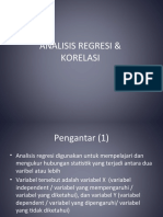 Analisis Regresi Dan Korelasi