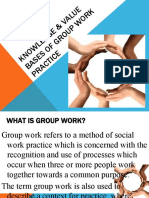 Knowledge & Value Bases of Group Work Practice