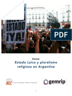 ALC-GEMRIP. Dossier. Estado Laico y Pluralismo Religioso en Argentina