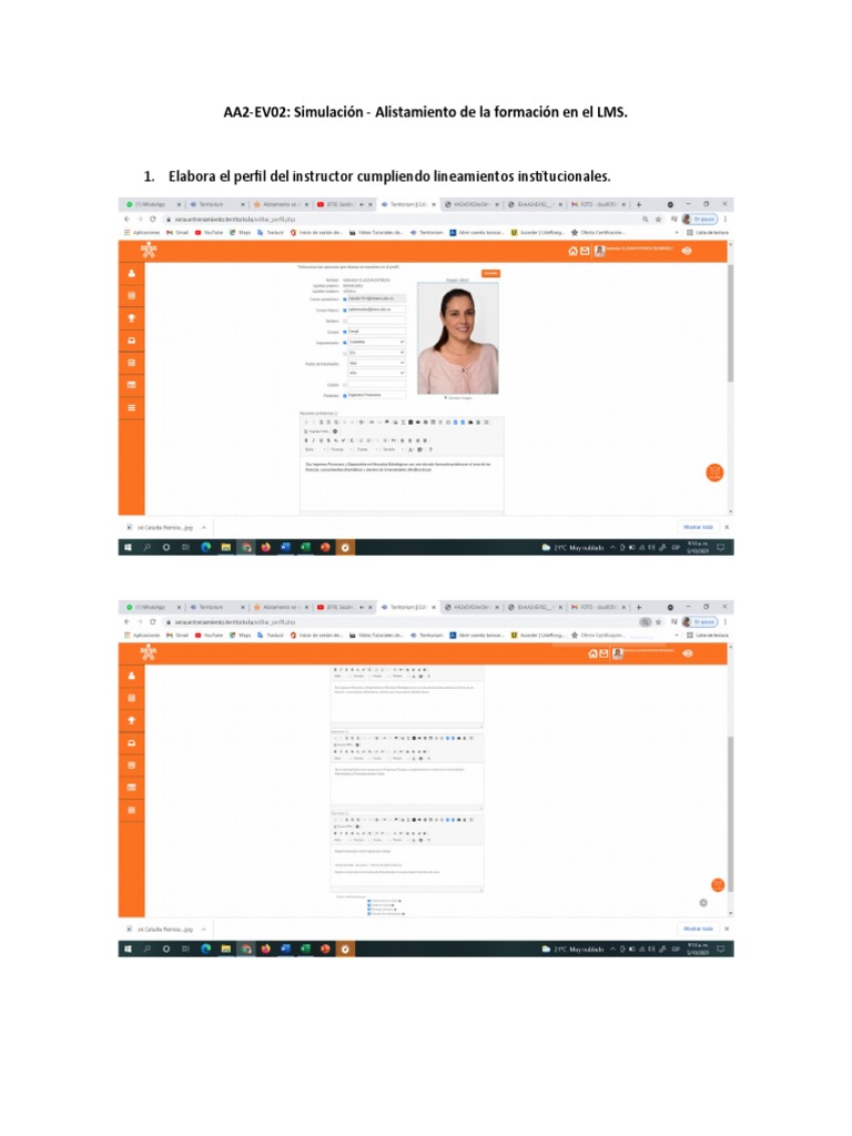 AA2-EV02 Simulación Alistamiento de La Formación en El LMS | PDF ...