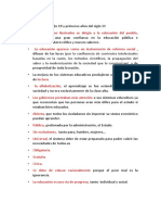 Educación Siglo 18 y Primeros Años Del Siglo 19