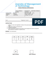 School of Business and Economics: Instructions