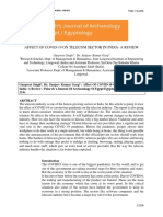 Affect of Covid-19 On Telecom Sector in India-A Review: Gurpreet Singh, Dr. Sanjeev Kumar Garg