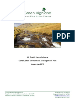 Allt Garbh Hydro Scheme Construction Environment Management Plan November 2015