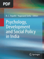 Psychology, Development and Social Policy in India: R. C. Tripathi Yoganand Sinha Editors