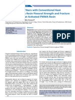 Effect of Eglass Fibers With Conventional Heat Activated Pmma Resin Flexural Strength and Fracture Toughness of Heat Act