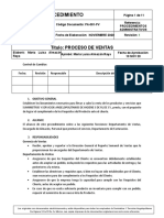 PA-001 - PV Proceso de Ventas