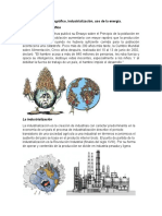 Crecimiento demográfico industrialización energía