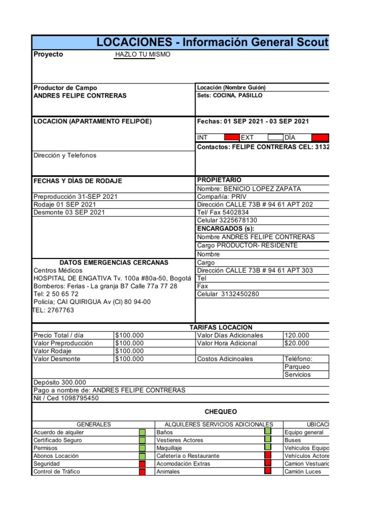 Formatos Scouting | PDF