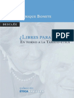 BONETE PERALES, E., Libres Para Morir. en Torno a La Tanato-ética, 2014