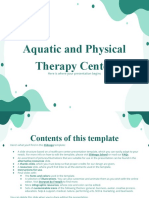 Aquatic and Physical Therapy Center Green Variant by Slidesgo