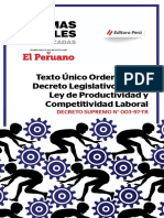 Ley Productividad Competitividad Laboral 2021