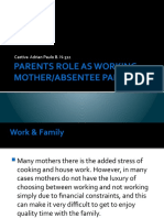 Parents Role As Working Mother