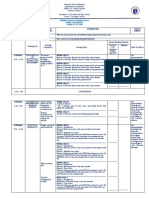 Day & Time Learning Area Learning Competency Learning Tasks Mode of Delivery