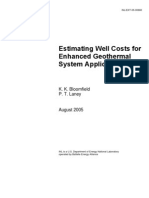 Estimating Well Costs For Geo System Applications