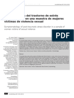Sintomatología del trastorno de estrés postraumático en víctimas de VS