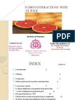 REVIEW ON DRUG INTERACTIONS WITH GRAPEFRUIT JUICE