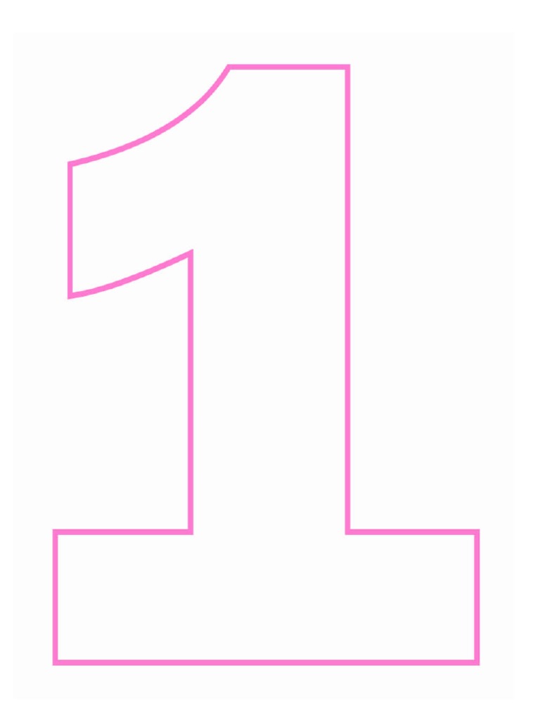 Molde Numero 1 Piñata | PDF