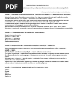 Exercícios Sobre Conceito De Literatura Gabarito