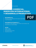 Política Comercial, Inserción Internacional y Desarrollo Productivo