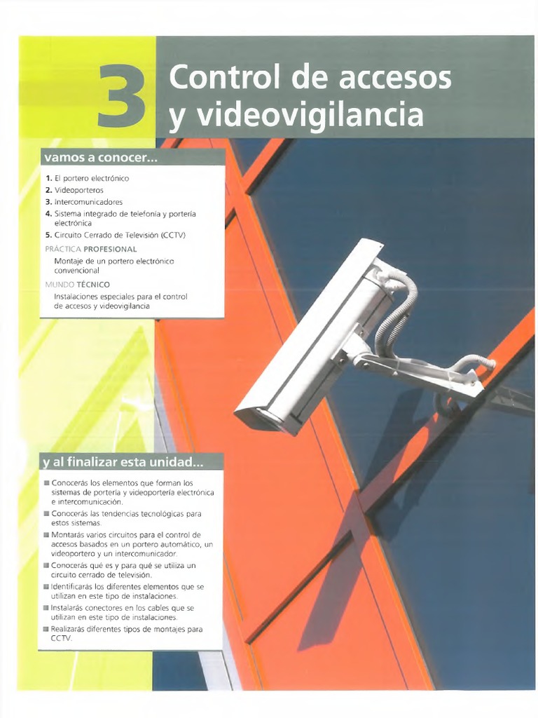 03 Control de Accesos y Videovigilancia | PDF | Circuito cerrado de ...