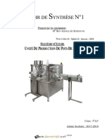 Devoir de Synthèse N°1 - Génie mécanique - Unité de Production de Pots de Miel - Bac Technique (2017-2018) Mr Ben Abdallah Marouan (1)