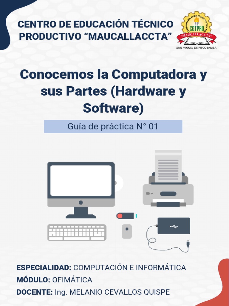 GUÍA01 La Computadora | PDF | Hardware de la computadora | Periférico