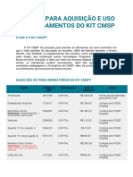 Manual para Aquisio e Uso de Equipamentos Do Kit CMSP