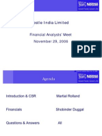 Nestle India Limited: Financial Analysts' Meet
