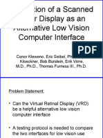 Evaluation of A Scanned Laser Display As An Alternative Low Vision Computer Interface