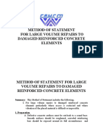 MOS For Large Volume Repairs To Damaged RC Elements