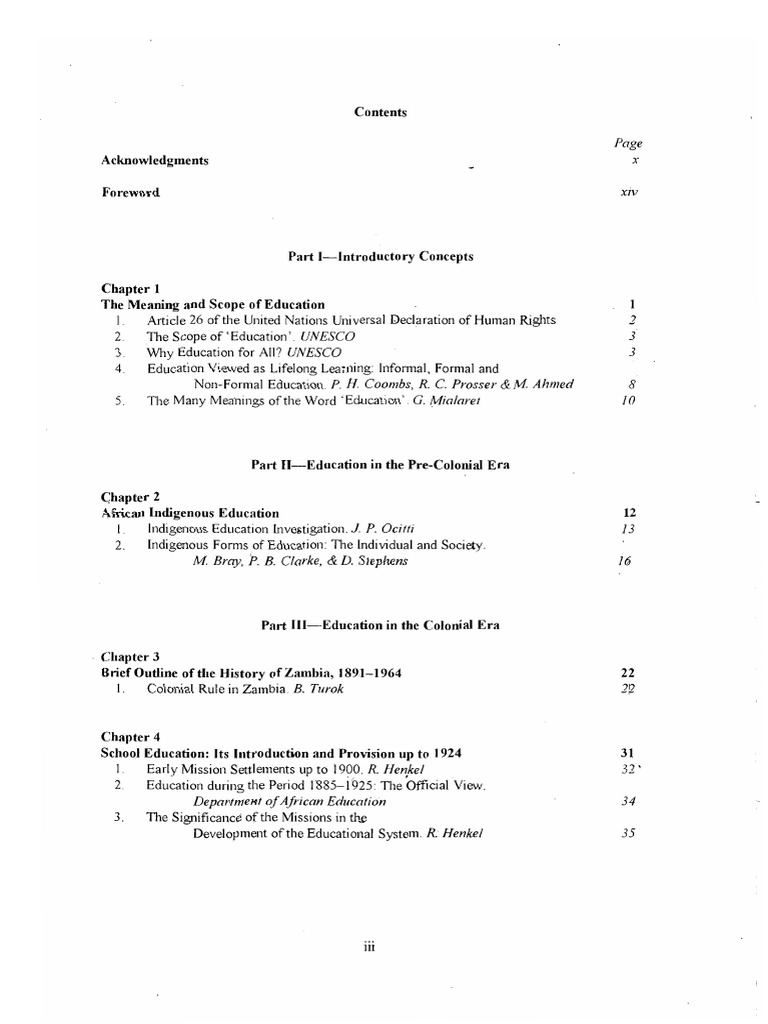 M J KELLY Origins of Education in Zambia PDF