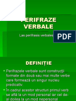 PERIFRAZE VERBALE Cu Infinitivul