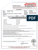 Test Report: Molecular Analysis For Qualitative Detection of Sars-Cov-2 by RT PCR (Icmr Registration Number-Smlaba)