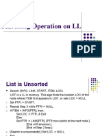 Searching Operation On LL