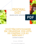 Dieta pessoal fácil com lista de compras