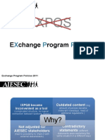 Exchange Program Policies (XPP)