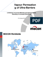 Water Vapour Permeation Testing of Ultra-Barriers