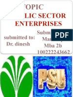 Public Sector Enterprises: Topic