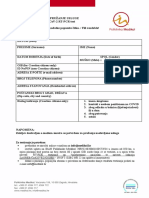 Podaci Potrebni Za Pružanje Usluge Testiranje Na Sars-Cov-2 RT-PCR Test Molimo Da Niže Navedene Podatke Popunite Čitko. / Fill Readable!