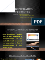 PROPIEDADES TERMICAS - Grupo 3 Tec. Materiales Automotrices